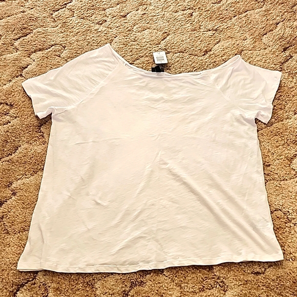 Super Soft Off Shoulder Short Sleeve Tee - Picture 1 of 5